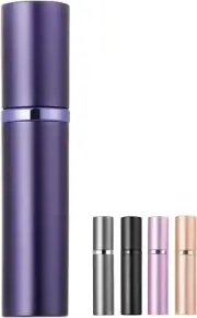 Refillable Portable Mini Perfume Atomizer for Travel, 5Ml Luxury Empty Leakproof