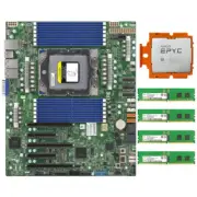 AMD EPYC Genoa 9334 QS CPU W/ Supermicro H13SSL-N Motherboard&64GB (16GB *4) RAM