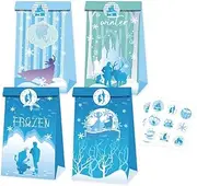 12x Frozen Princess Snowflake Party Supplies Birthday Decoration Favour Box Treat Box Gift Box Gable Box Gift Bag Themed Party
