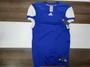 NEW Adidas Football Techfit Jersey Medium Size Blue Shirt Climalite Hyped J NWT