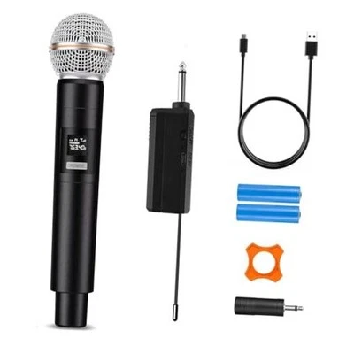 Single Karaoke Wireless Microphone, Professional Rechargeable Radio