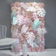 60x40cmArtificial Hydrangea Rose Peony Flower Panel Wedding Backdrop Decor Venue