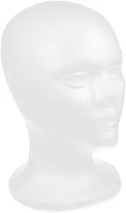 MOTHNUR White Male Mannequin Head Display Stand for Hats Wigs and Accessories Lightweight Model for Art Cosmetology and Shop Use Versatile Wig and Hat Display