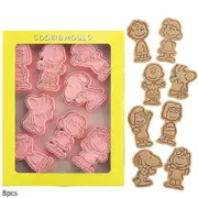 8pack Peanuts Cookie Cutters Cute Cartoon Snoopy Biscuit Mold Cake Fondant Baking Diy Dessert Mould Tool - SNNGV