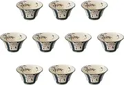 Set of 10, Mahoroba Indigo Small Bowl, 4.7 x 2.6 inches (12 x 6.7 cm) | Small Bowl Setomonohonpo