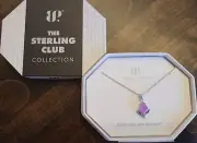 Bomb Party RBP7674 The Sterling Club LC Orchid Purple Chalcedony .925 Sterling