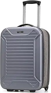 [Ｗoowayo] Travel Suitcases with Wheels Folding Trolley Suitcase for Business Travel Business Light Travel Suitcase Simple Fashion Luggage Easy to Carry Luggage (Blue 28inch)