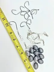 Circle Hooks (5/0 or 6/0), Weights (1 oz. or 2 oz.) & Snap Swivel Fish Combo Kit