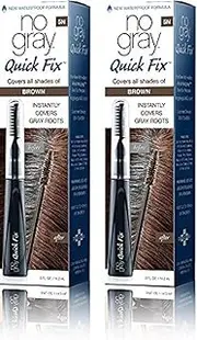 No Gray Quick Fix Instant Touch-Up for Gray Roots (Set of 2, Brown (M. Brown))