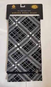 Collingwood Magpies AFCOL0260 AFL Adults Merino Wool Heritage Yarn Fashion Scarf