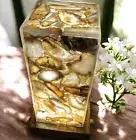 Agate Bedside Lamp Decorative Natural Stone lamp for Stylish Bedroom Office Dec
