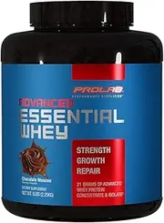 Prolab Advanced Essential Whey-Blend of Premium Whey Concentrate and Ultra Pure Whey Isolate Protein - BCAAs & Natural Enzymes (Chocolate Mousse, 5 LB)