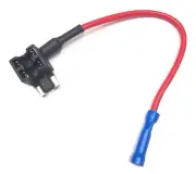 5 pcs Add Circuit Low Profile Mini Fuse Holder OFC Copper Piggyback Tap inline