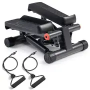 Sunny Health & Fitness Low Impact Mini Stepper with Exercise Bands NO. 012SMART
