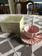 Pretty Ganz China Presentation Cup and Saucer for Mother, Handsomely Boxed