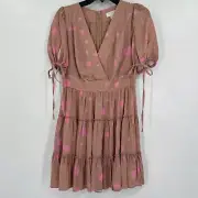 Ted Baker Women's Stefina Dot Print Tiered Ruffle Mini Dress sz 1/XS US 0-2 NWT