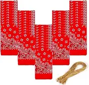 [EVERY-VILLE Where EVERYone is Welcome] Bandanas for Men & Women, 6 Pack & 50 Pack 100% Cotton Mens Cowboy Bandannas in Bulk