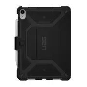 UAG Metropolis Apple iPad (10.9') (10th Gen) Folio Rugged Case - Black (123396114040), DROP+ Military Standard, Adjustable Stand,Pencil holder
