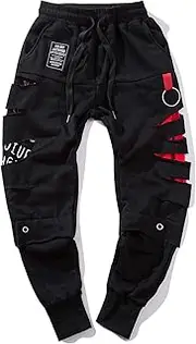 [Niepce Inc] Ripped Men's Streetwear Jogger Pants