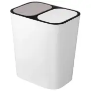 Trash Can Trash Barrel Dual Compartment Garbage Can Trash Bin for Kitchen Office