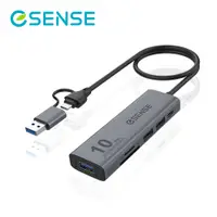 在飛比找PChome24h購物優惠-Esense C602 USB3.2 Hub + SD/TF