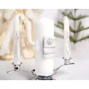 Winter Woodland Wedding Unity Candle Set
