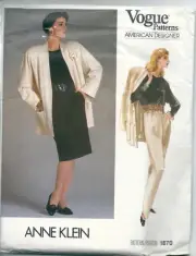 Vogue Sewing Pattern 1870, Anne Klein Vintage Coordinates, Size 14 Uncut