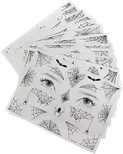 [FOMIYES] Face Spider Webs Halloween Temporary Set Spider Web Face Stickers for Dark Wind Masquerade Balls