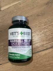 Vet'S Best Cat Hairball Relief Digestive Aid, Hairball Support | 60 Chewable Tab