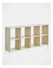 [Cooper & Co] Cuba Bookshelf Large 118cm in Oak White