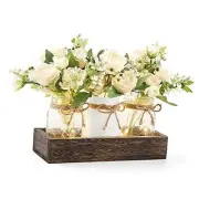 Mason Jar Lights Centerpiece Table Decorations for Dining Room Farmhouse