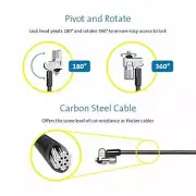 Kensington MicroSaver 2.0 Keyed Laptop Lock with High-Carbon, Cut-Resistant Cabl
