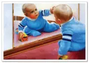 Lovely children-flowers of life Pretty baby KIDS ART NEW modern Postcard