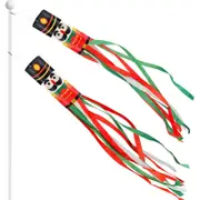 Catzon 2 Pcs Nutcrackers Windsock Flags Christmas Decoration for Yard Patio
