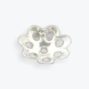 925 Sterling Silver Flower Bead Cap | 35Pcs Per Pack | 925 Sterling Silver Light