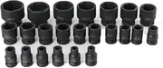 BE-TOOL Impact Bit Socket 1/2 Inch 18 mm Hexagonal Impact Socket Universal Compressed Air Socket Head for Electric Impact Wrench Air Impact Wrench (Pack of 1)