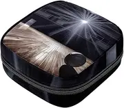 Period Bag,Sanitary Napkin Storage Bag,Basketball Wooden Cricket Field,Tampon Bag for Purse