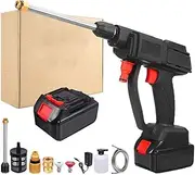 Portable High Pressure Washer Cordless Washer Spray Gun with Foam Tank to Clean Car Garden Watering with 1 Battery
