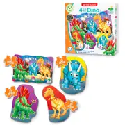 Learning Journey My First Puzzle Sets 4-In-A-Box Kids Fun Puzzles Dino 2-5y