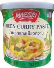 MAESRI Green Curry Paste 1 kg, Premium Quality, For Authentic Thai Cuisine.