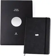 Novium Leatherette Notebook, A5 Hardcover Notebook, Sleek Inspirational Notebooks with Acid-free Papers, Grid Sheets, Professional Notebook, Enhancing Productivity to Achieve Goals, Leather Journal for Men & Women, Inspirational Gifts for Business