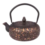 NEW TEAOLOGY CAST IRON TEAPOT Tea Pot Brew Strainer HEARTS BLACK BRONZE 600ml
