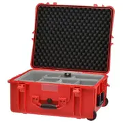 HPRC 2700W - Hard Case with Wheels & Second Skin Divider (Red)