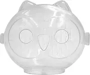 Transparent Cat Muzzle – Secure Cat Muzzle for Grooming | Anti Bite Transparent Space Hood | Clear Breathable Anti Bite Cat Hood for Vet Visits, Bathing & Safe Handling