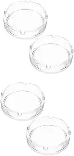 Gatuida 2sets Ashtray Fall Decor for Kitchen Upholstery Trim Bathroom Decorations Desktop Decor Ash Tray Fall outside Decor Outdoor Decor Ash Butt Container Glass Transparent 2pcs*2
