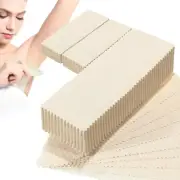 300 Pcs Natural Muslin Epilating Face Wax Strips Hair Removal Eyebrow Precut Bod