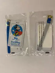 Two Give Away Collectable Walt Disney Mickey Mouse Luggage Tags - NIP