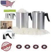 2X Large 101oz Dripless Pouring Pots with 5Lbs Natural Soy Wax - Perfect for ...