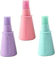 KITANDOVE 3Pcs Silicone Oil Brush for Outdoor Bbq Durable and Lightweight Kitchen Tool for Easy Coating of Meats Pastries More Dishwasher Safe for Grilling Cooking