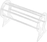 JEWEDECO Acrylic Headband Holder Organizer Stylish Transparent Display Stand for Hair Accessories Easy Installation Versatile Storage for Dressing Table